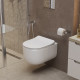 Унитаз подвесной BelBagno Soft-Tor безободковый с сиденьем дюропласт микролифт смыв торнадо (BB084CH-TOR/BB2034SC)