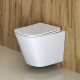 Унитаз подвесной BelBagno Due безободковый с сиденьем дюропласт микролифт (BB3103CHR/SC)