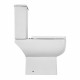 Унитаз-компакт BelBagno Aurora безободковый с горизонтальным выпуском с сиденьем дюропласт микролифт белый (BB8604CPR-SC)