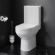 Унитаз-компакт AM.PM Spirit V2.0 FlashClean безободковый с горизонтальным выпуском без сиденья белый (C708600WH)