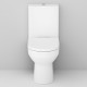 Унитаз-компакт AM.PM Spirit V2.0 FlashClean безободковый с горизонтальным выпуском без сиденья белый (C708600WH)