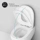 Унитаз подвесной AM.PM Sensation FlashClean безободковый без сиденья (C301700WH)