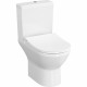 Унитаз-компакт Vitra Integra Round безободковый с горизонтальным выпуском с сиденьем дюропласт микролифт белый (9833B003-7206)