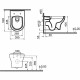 Унитаз подвесной Vitra Zentrum Round безободковый без сиденья (7786B003-0075)