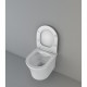 Унитаз подвесной Cerutti Spa Adige безободковый с сиденьем дюропласт микролифт (26912)