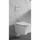 Унитаз подвесной Cerutti Spa Vettore безободковый с сиденьем дюропласт микролифт (26864)