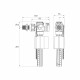 Клапан заливной Iddis боковой подвод 1/2 (F012400-0006)
