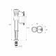 Клапан заливной Iddis нижний подвод 1/2 (F012400-0007)