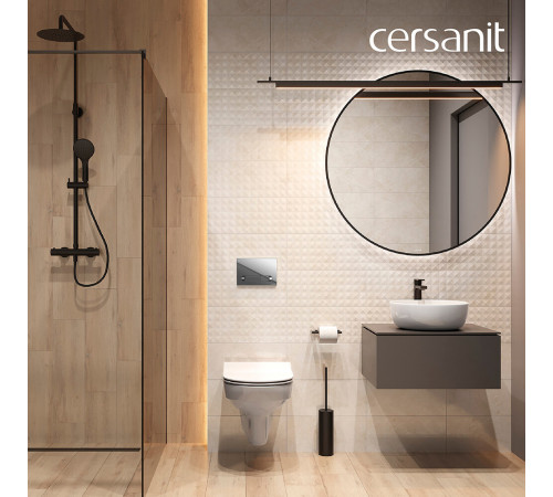 Комплект инсталляции Cersanit Link Pro с унитазом City с кнопкой Estetica хром и сиденьем дюропласт микролифт быстросъем (64121)