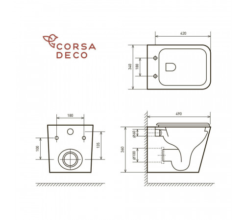Комплект инсталляции Cersanit Vector с унитазом Corsa Deco ТX и сиденьем дюропласт микролифт Комплект инсталляции Cersanit Vector с унитазом Corsa Deco ТX и сиденьем дюропласт микролифт
