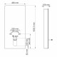 Инсталляция WasserKraft Naab 86 для биде с кнопкой черной со звукоизоляцией (86BDT.050.BL)
