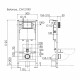 Инсталляция Ceramicanova Balance для подвесного унитаза без кнопки (CN121001)