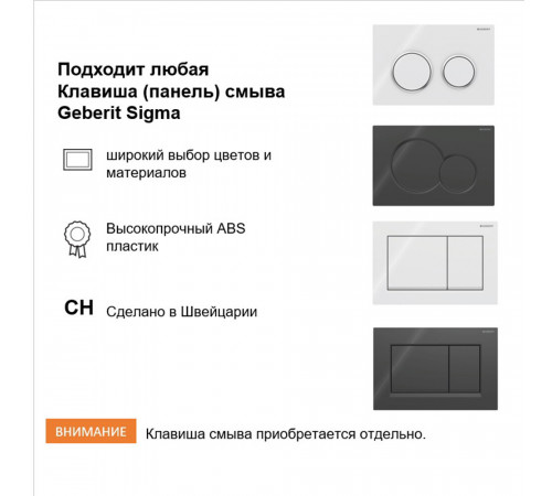 Инсталляция Geberit Sigma Duofix для подвесного унитаза без кнопки (111.300.00.5) Инсталляция Geberit Sigma Duofix для подвесного унитаза без кнопки (111.300.00.5)