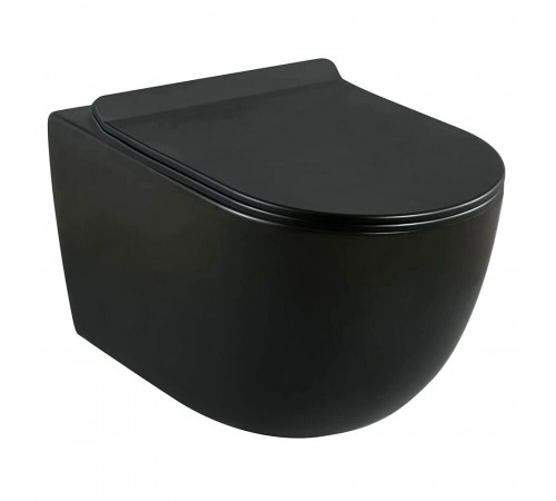Комплект инсталляции Berges с унитазом Lavelly Classic Black с кнопкой хром и сиденьем дюропласт микролифт быстросъем