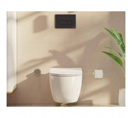 Клавиша смыва для инсталляций Vitra Root Round черная матовая (740-2211) Клавиша смыва для инсталляций Vitra Root Round черная матовая (740-2211)