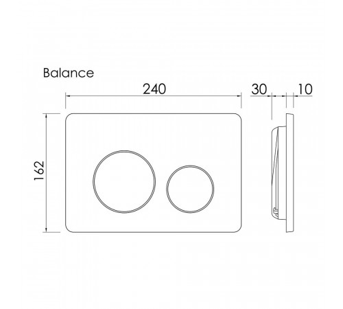 Клавиша смыва для инсталляций Ceramicanova Balance Circle брашированное золото (CN12-001BG) Клавиша смыва для инсталляций Ceramicanova Balance Circle брашированное золото (CN12-001BG)
