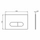 Клавиша смыва для инсталляций Ideal Standard Prosys Oleas хром (R0115AA)