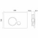 Клавиша смыва для инсталляций BelBagno Sfera хром (BB015-SR-CHROME)
