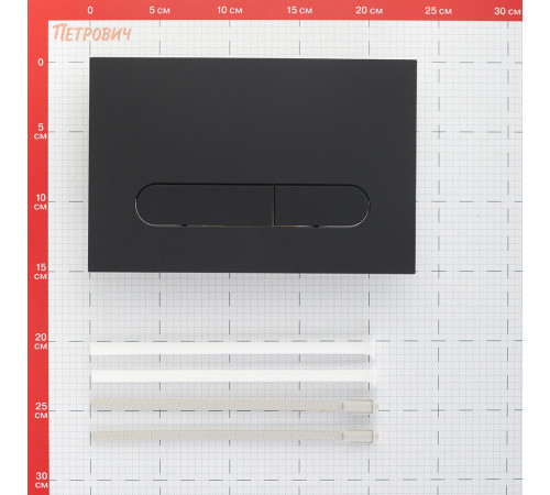 Клавиша смыва для инсталляций BelBagno Prospero черная (BB007-PR-NERO.M) Клавиша смыва для инсталляций BelBagno Prospero черная (BB007-PR-NERO.M)