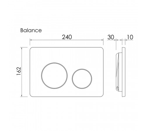 Клавиша смыва для инсталляций Ceramicanova Balance Circle черная матовая (CN12-001MB) Клавиша смыва для инсталляций Ceramicanova Balance Circle черная матовая (CN12-001MB)