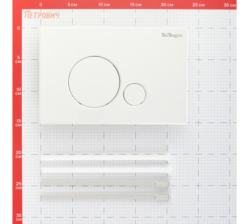 Клавиша смыва для инсталляций BelBagno Sfera белая (BB014-SR-BIANCO) Клавиша смыва для инсталляций BelBagno Sfera белая (BB014-SR-BIANCO)