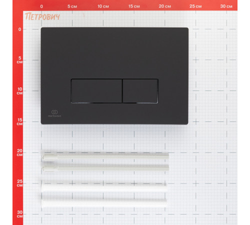 Клавиша смыва для инсталляций Ideal Standard Prosys Oleas черная (R0121A6) Клавиша смыва для инсталляций Ideal Standard Prosys Oleas черная (R0121A6)