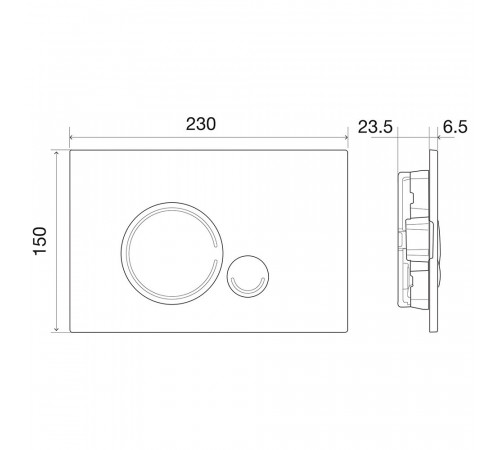 Клавиша смыва для инсталляций BelBagno Sfera белая (BB014-SR-BIANCO) Клавиша смыва для инсталляций BelBagno Sfera белая (BB014-SR-BIANCO)