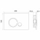 Клавиша смыва для инсталляций BelBagno Sfera белая (BB014-SR-BIANCO)