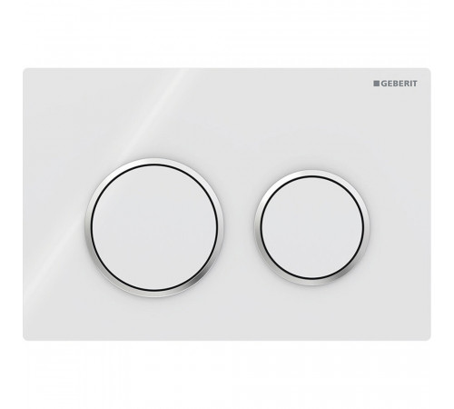 Клавиша смыва для инсталляций Geberit Omega белая/хром глянцевый (115.085.KJ.1) Клавиша смыва для инсталляций Geberit Omega белая/хром глянцевый (115.085.KJ.1)