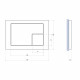 Клавиша смыва для инсталляций Cersanit Corner белая (64077)