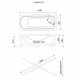 Ванна акриловая Triton Лайн 145х70 см без ножек (Щ0000072526)