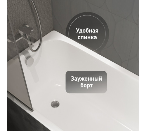 Ванна чугунная Lavelly Voda 170х75 см без ножек Ванна чугунная Lavelly Voda 170х75 см без ножек