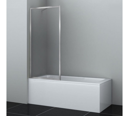 Шторка на ванну неподвижная 80х160х0,6 см профиль никель WasserKraft Abens (20W01-80BN) Шторка на ванну неподвижная 80х160х0,6 см профиль никель WasserKraft Abens (20W01-80BN)