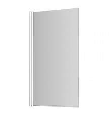 Шторка на ванну распашная 80х140х0,6 см профиль белый WasserKraft Berkel 48P (48P01-80WHITE)