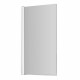 Шторка на ванну распашная 80х140х0,6 см профиль белый WasserKraft Berkel 48P (48P01-80WHITE)