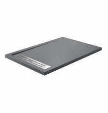 Поддон WasserKraft Wiese искусственный камень 120х90х4 см прямоугольник серый низкий (84T07)