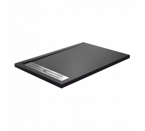 Поддон WasserKraft Abens искусственный камень 120х80х4 см прямоугольник черный низкий (20T06) Поддон WasserKraft Abens искусственный камень 120х80х4 см прямоугольник черный низкий (20T06)