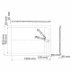 Поддон WasserKraft Mindel искусственный камень 120х90х4 см прямоугольник белый низкий (85T07)