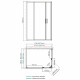 Душевой уголок WasserKraft Lippe 45S хром 120х90х190 см прямоугольник стекло прозрачное 6 мм (45S07)
