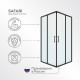 Душевой уголок Ulitka Safari черный 80х80х195 см квадрат стекло прозрачное 6 мм (74104426)