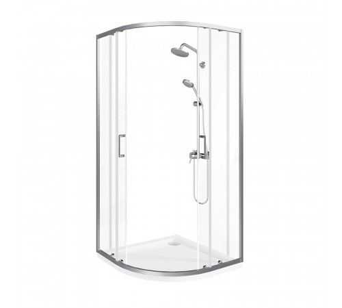 Душевой уголок Good Door Lite R-90-C-CH хром 90х90х190 см четверть круга стекло прозрачное 5 мм (ЛТ00002) Душевой уголок Good Door Lite R-90-C-CH хром 90х90х190 см четверть круга стекло прозрачное 5 мм (ЛТ00002)