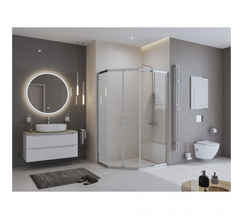 Душевой уголок BelBagno Uno хром 120х90х195 см пятиугольник стекло прозрачное 5 мм (UNO-195-PH-2-120/90-C-Cr) Душевой уголок BelBagno Uno хром 120х90х195 см пятиугольник стекло прозрачное 5 мм (UNO-195-PH-2-120/90-C-Cr)