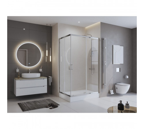 Душевой уголок BelBagno Uno хром 120х80х195 см прямоугольник стекло прозрачное 5 мм (UNO-195-AH-2-120/80-C-Cr) Душевой уголок BelBagno Uno хром 120х80х195 см прямоугольник стекло прозрачное 5 мм (UNO-195-AH-2-120/80-C-Cr)