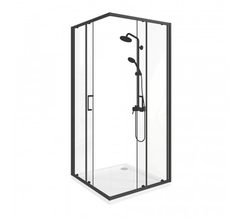 Душевой уголок Good Door Lite CR-100-C черный 100х100х190 см квадрат стекло прозрачное 5 мм (ЛТ00023) Душевой уголок Good Door Lite CR-100-C черный 100х100х190 см квадрат стекло прозрачное 5 мм (ЛТ00023)
