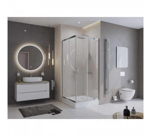 Душевой уголок BelBagno Uno хром 100х100х195 см квадрат стекло прозрачное 5 мм (UNO-195-A-2-100-C-Cr) Душевой уголок BelBagno Uno хром 100х100х195 см квадрат стекло прозрачное 5 мм (UNO-195-A-2-100-C-Cr)