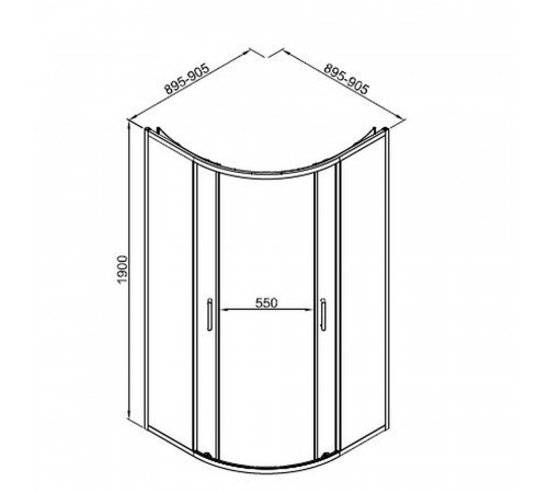 Душевой уголок Good Door Lite R-90-C-CH хром 90х90х190 см четверть круга стекло прозрачное 5 мм (ЛТ00002) Душевой уголок Good Door Lite R-90-C-CH хром 90х90х190 см четверть круга стекло прозрачное 5 мм (ЛТ00002)