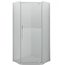 Душевой уголок Erlit Comfort хром 100х100х200 см пятиугольник стекло прозрачное 6 мм (ER10110V-C1)