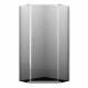 Душевой уголок WasserKraft Leine 35P хром 100х100х200 см пятиугольник стекло прозрачное 6 мм (35P38)