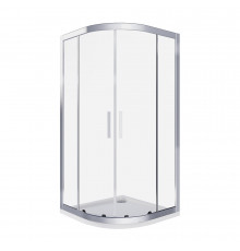 Душевой уголок Good Door Cofe хром 100х100х190 см четверть круга стекло прозрачное 5 мм (КФ00023)