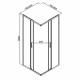 Душевой уголок Good Door Lite CR-80-C-B черный 80х80х190 см квадрат стекло прозрачное 5 мм (ЛТ00025)